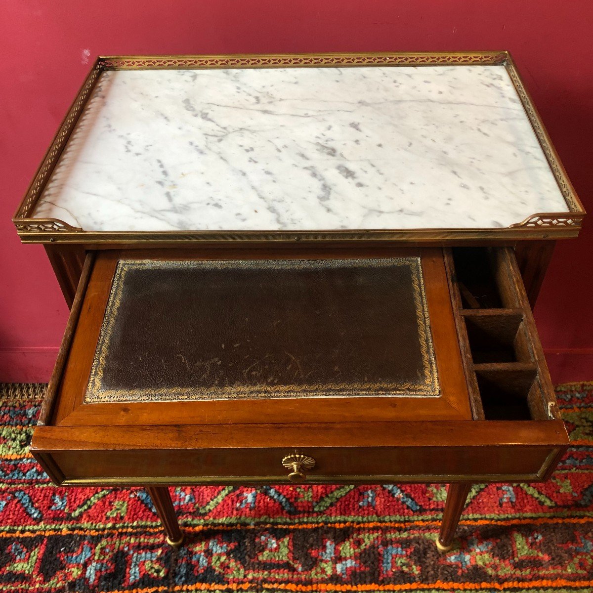 Stamped Coffee Table, Louis XVI Period-photo-5