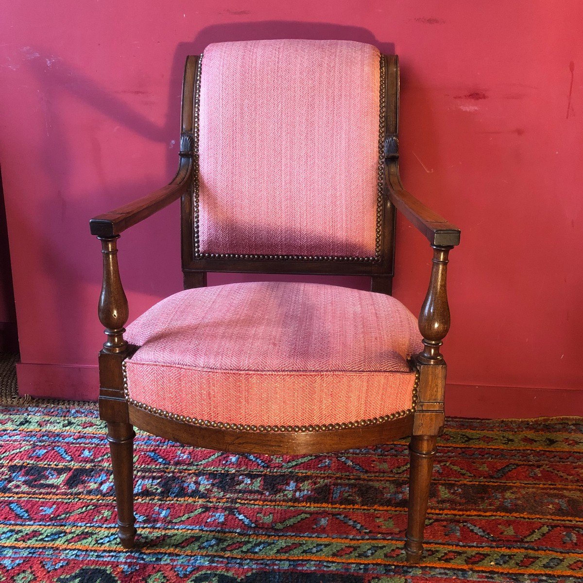 Fauteuil en Acajou, époque Directoire-photo-2