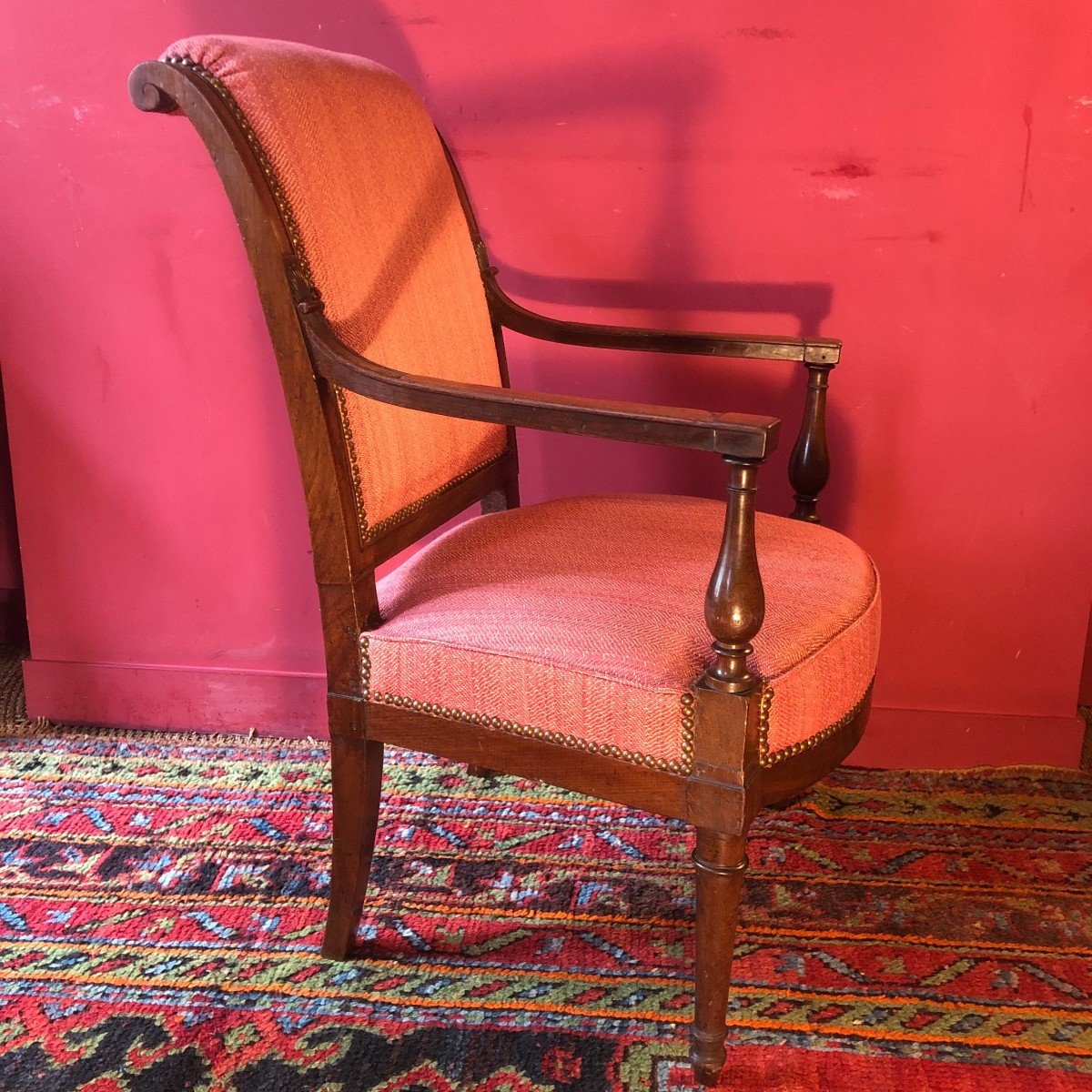 Fauteuil en Acajou, époque Directoire-photo-4