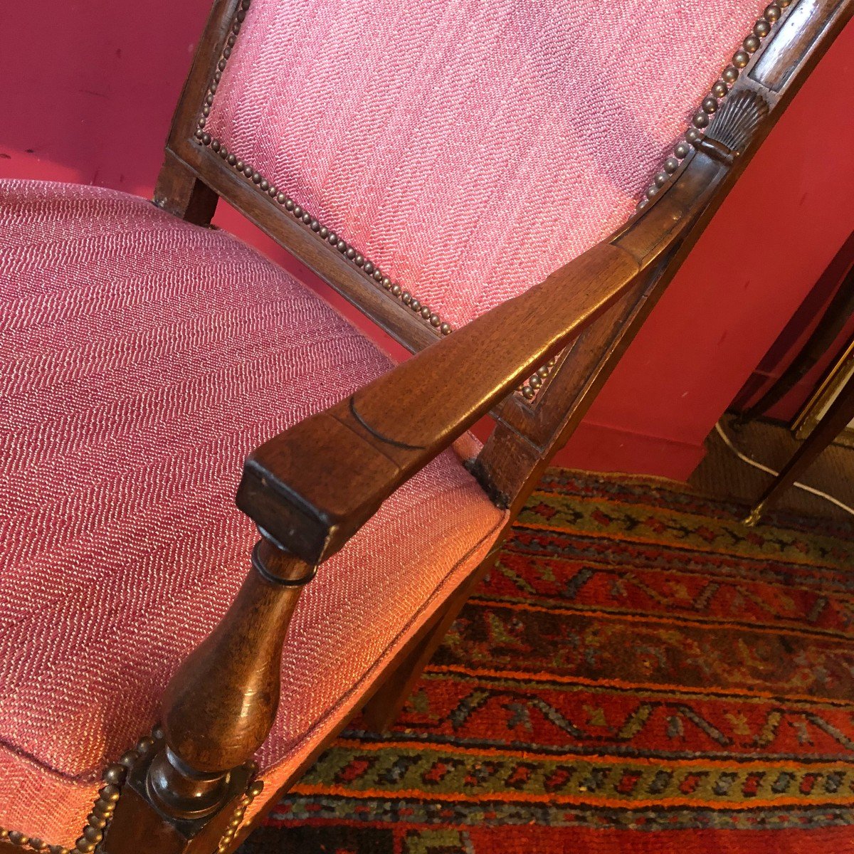 Fauteuil en Acajou, époque Directoire-photo-2