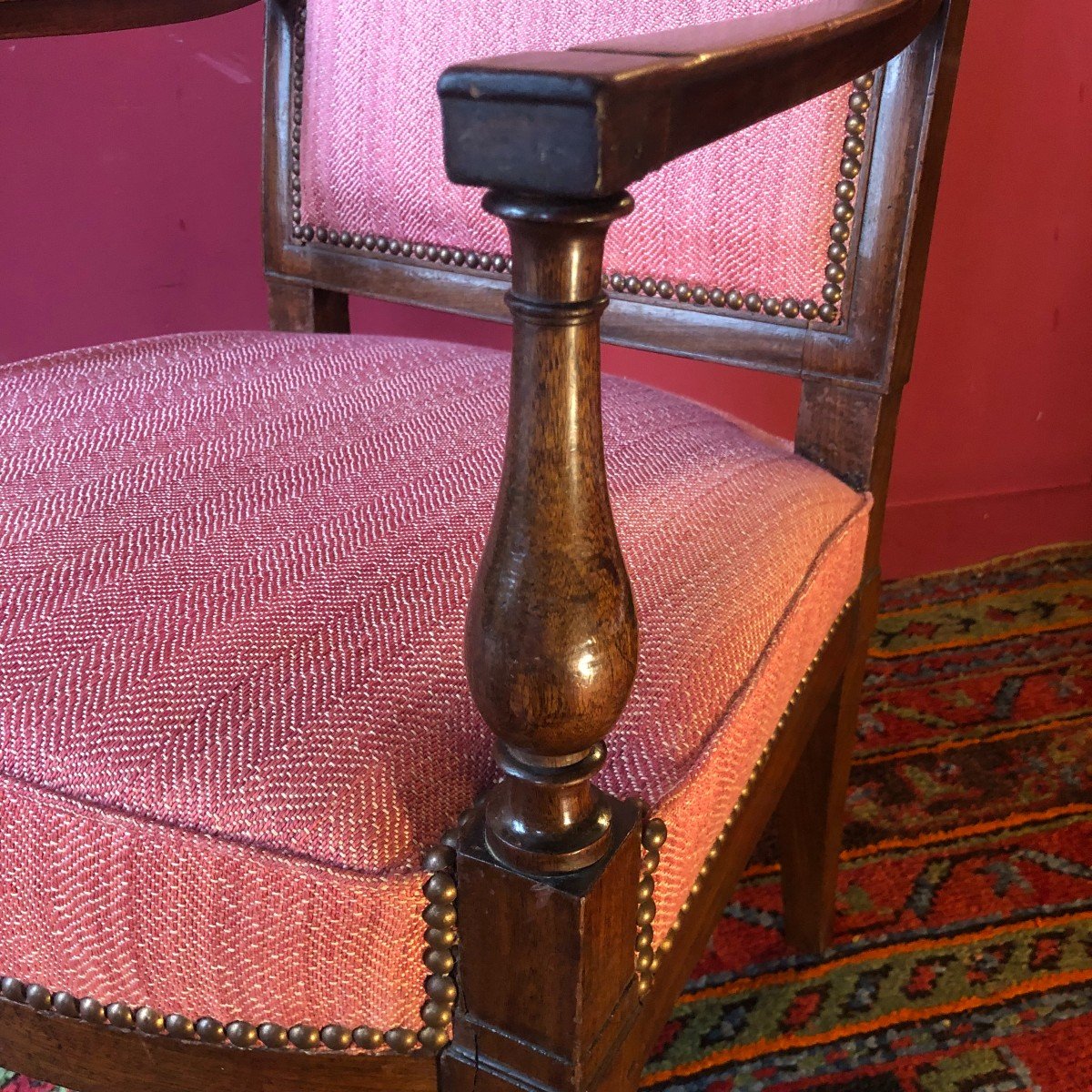 Fauteuil en Acajou, époque Directoire-photo-3