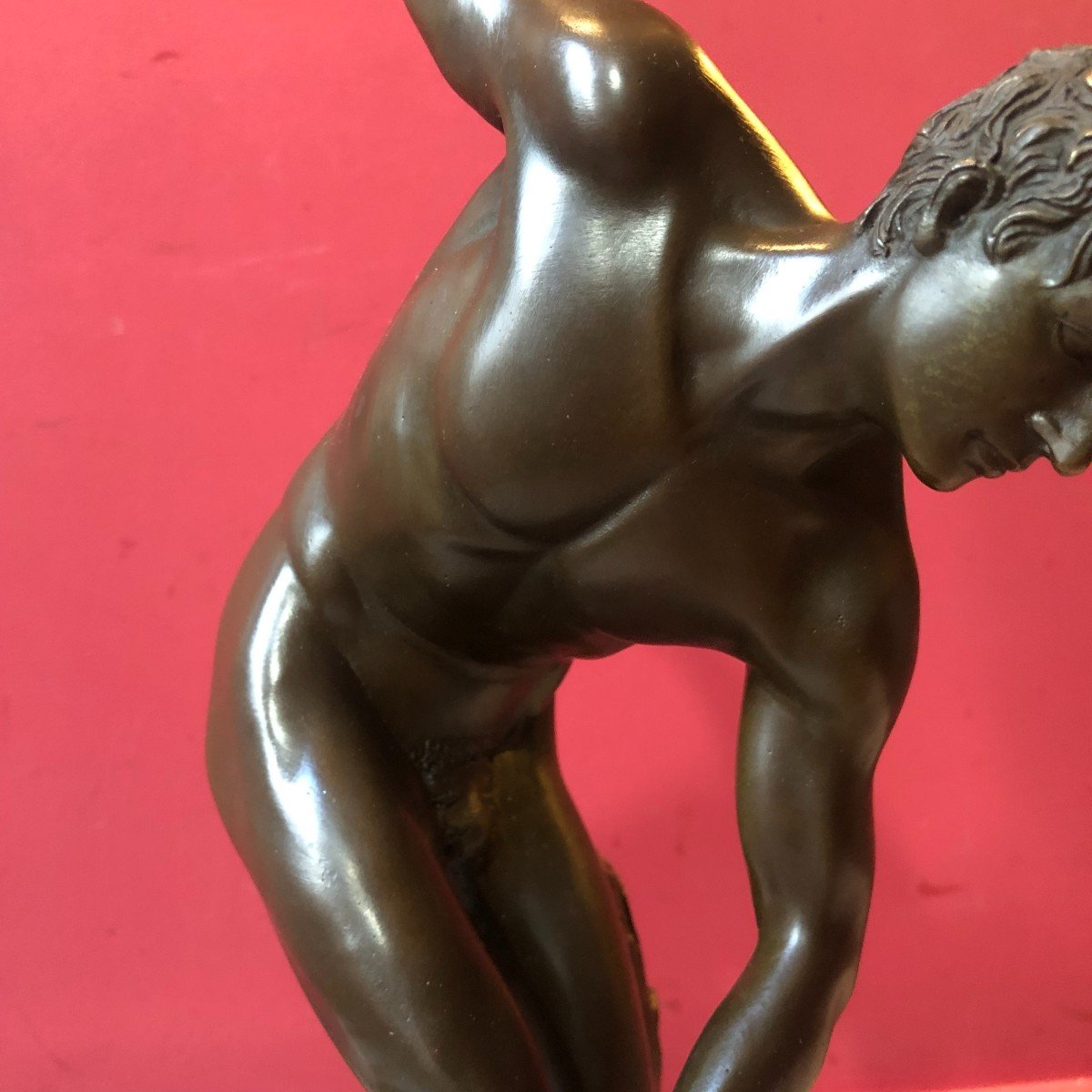 Discobolus, Bronze Circa 1930-photo-3