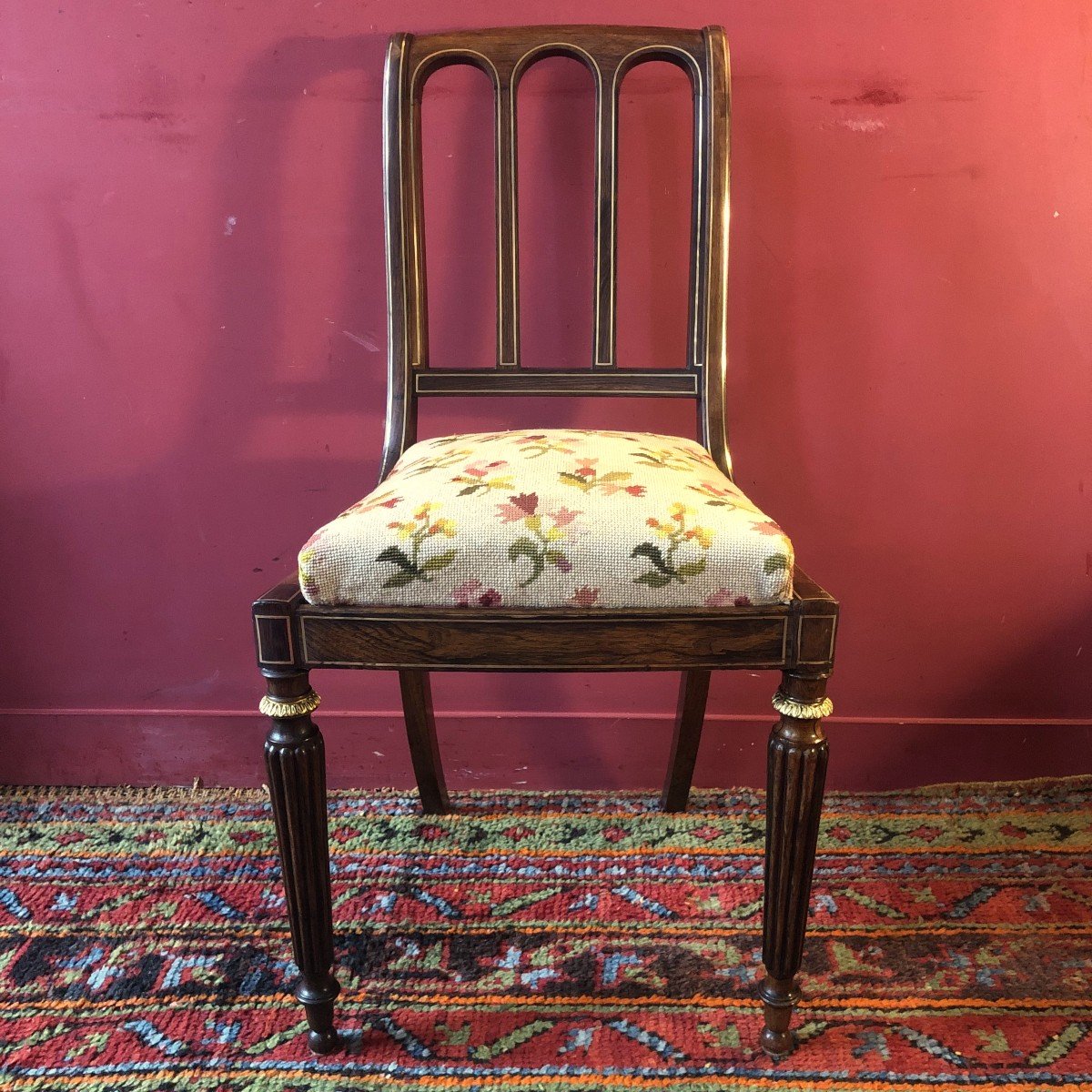 Pair Of Chairs Stamped Jeanselme, Charles X Period-photo-2