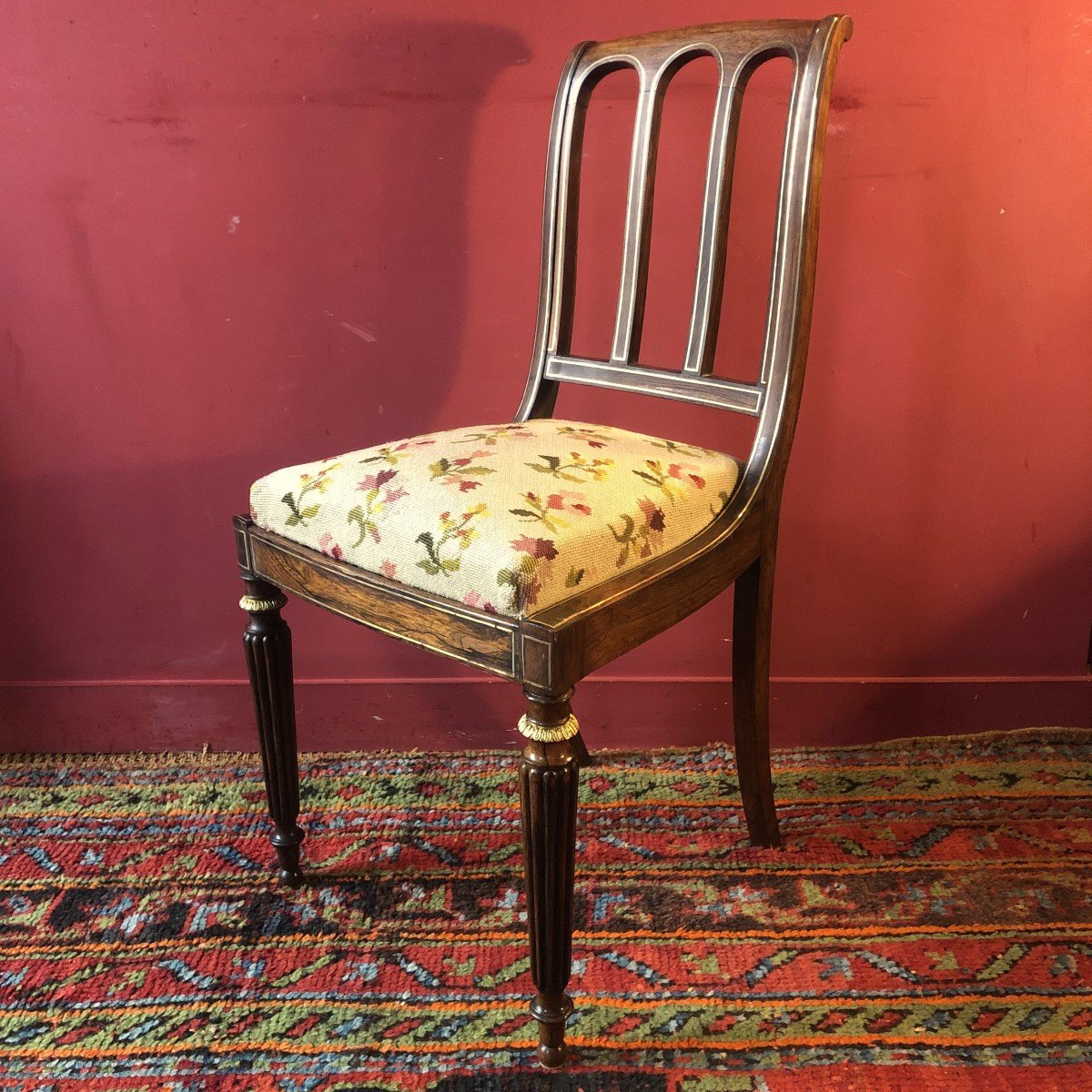 Pair Of Chairs Stamped Jeanselme, Charles X Period-photo-3