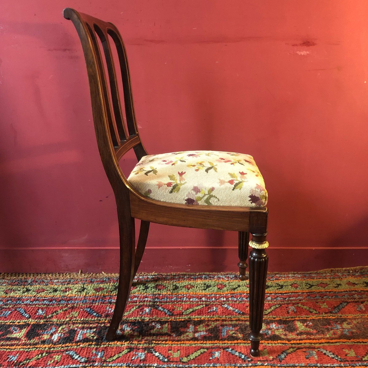 Pair Of Chairs Stamped Jeanselme, Charles X Period-photo-1