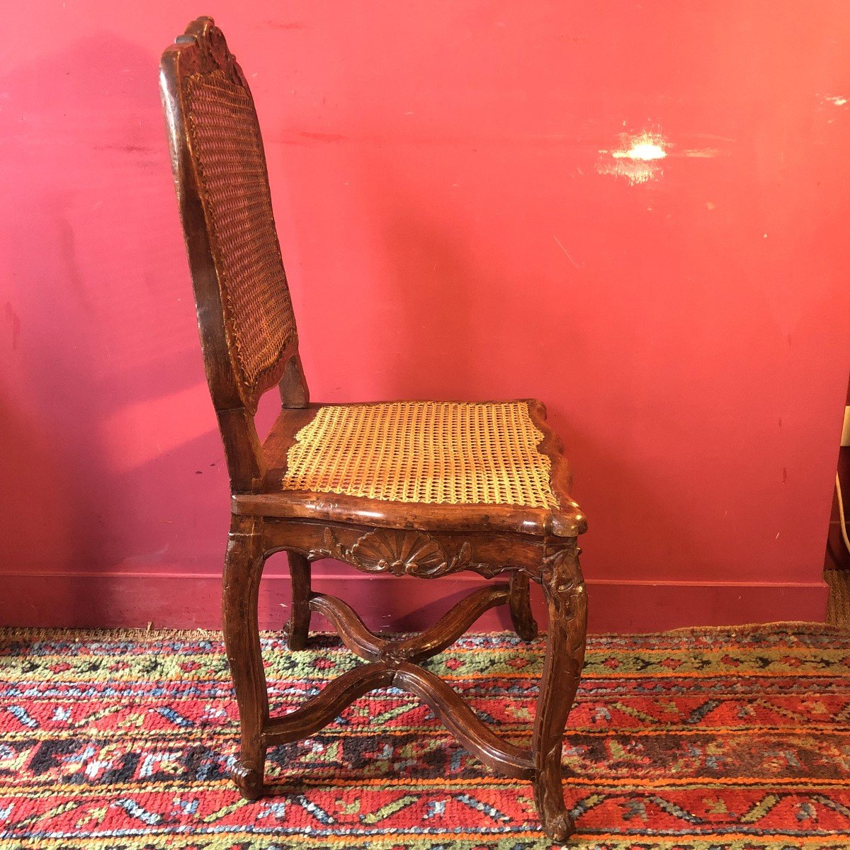 Rare Paire De Chaises En Arbalète, époque Régence-photo-1