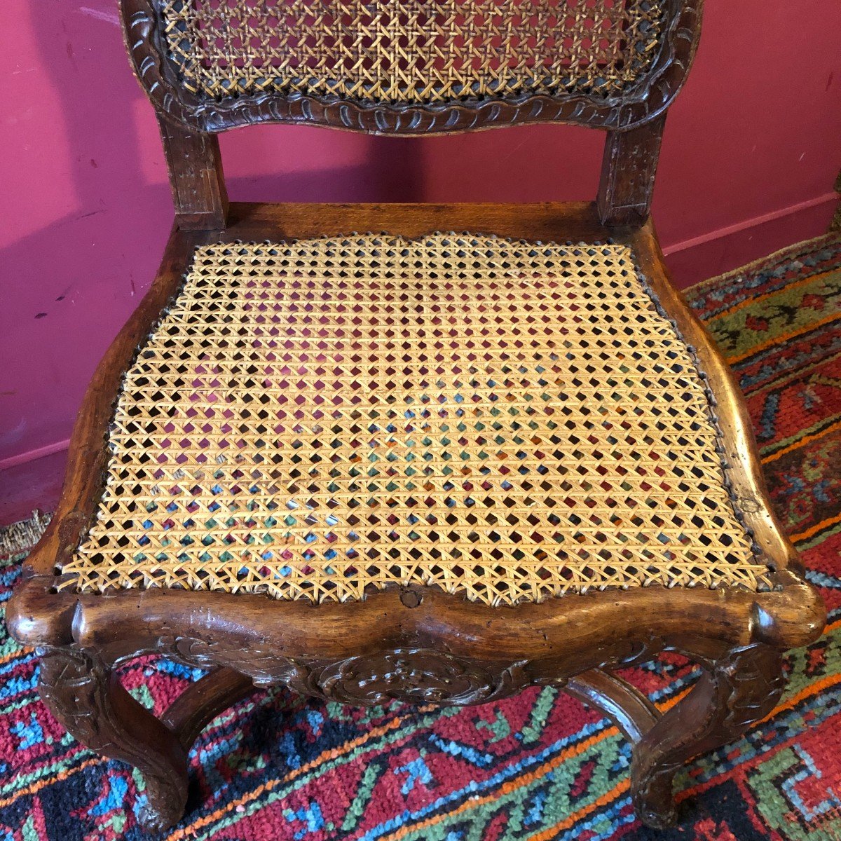 Rare Paire De Chaises En Arbalète, époque Régence-photo-3