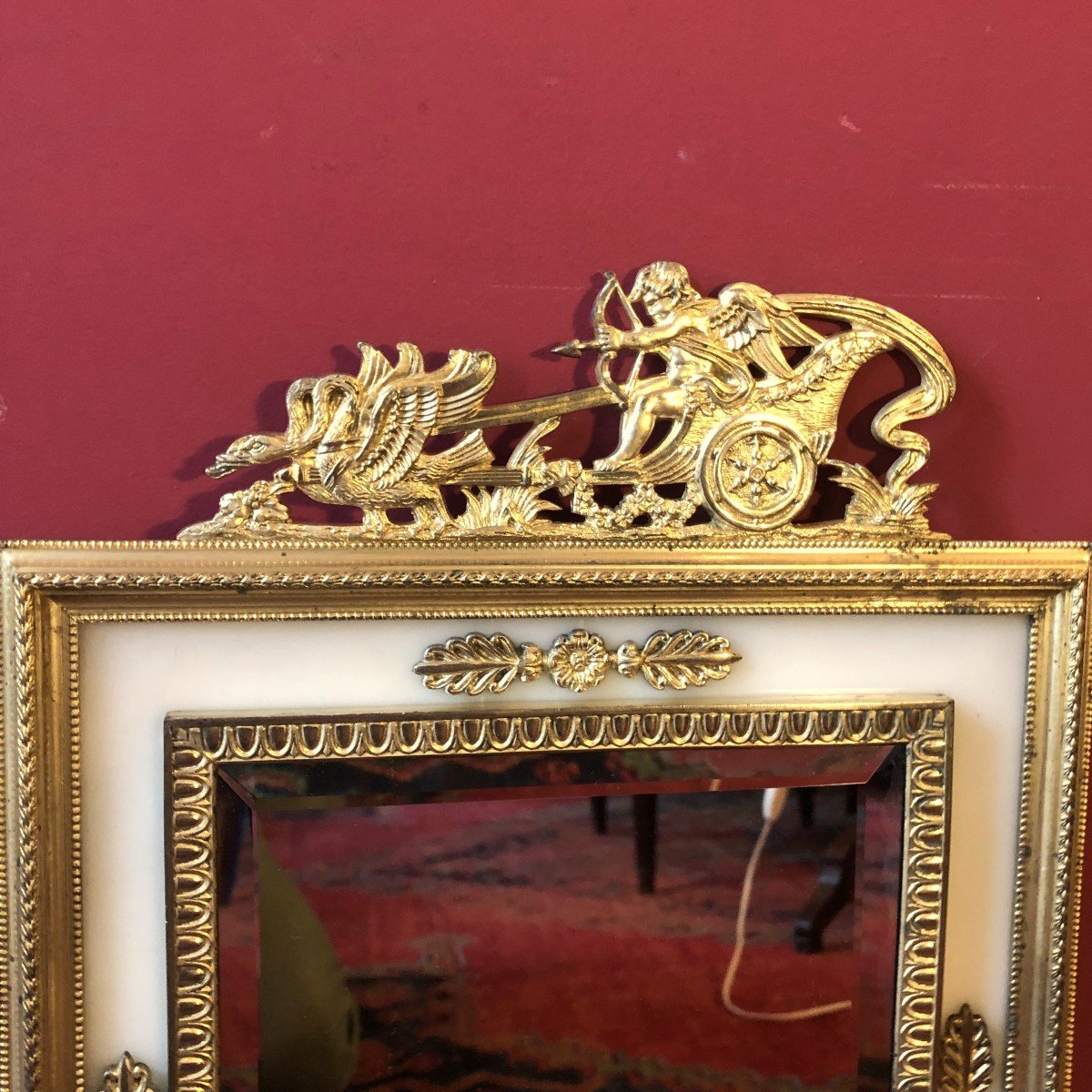 Empire Table Mirror, Late 19th Century-photo-2