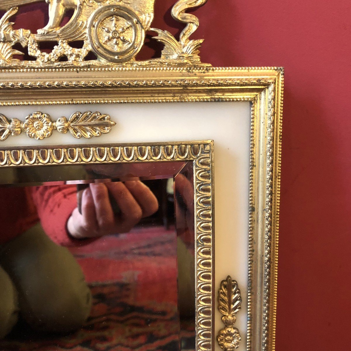 Empire Table Mirror, Late 19th Century-photo-4