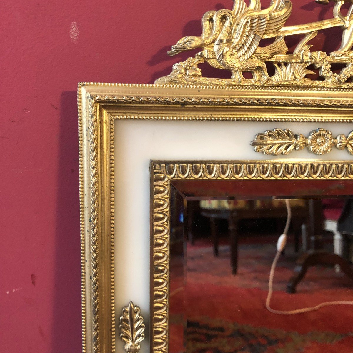 Empire Table Mirror, Late 19th Century-photo-5