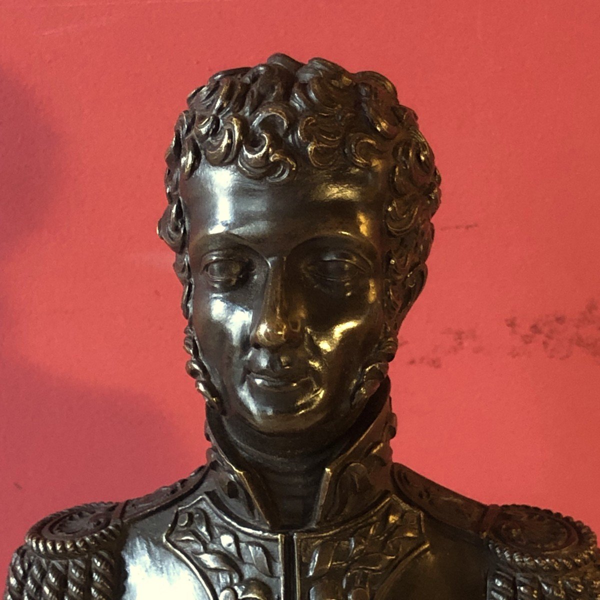 Bust Of A Young Officer, Charles X Period-photo-2