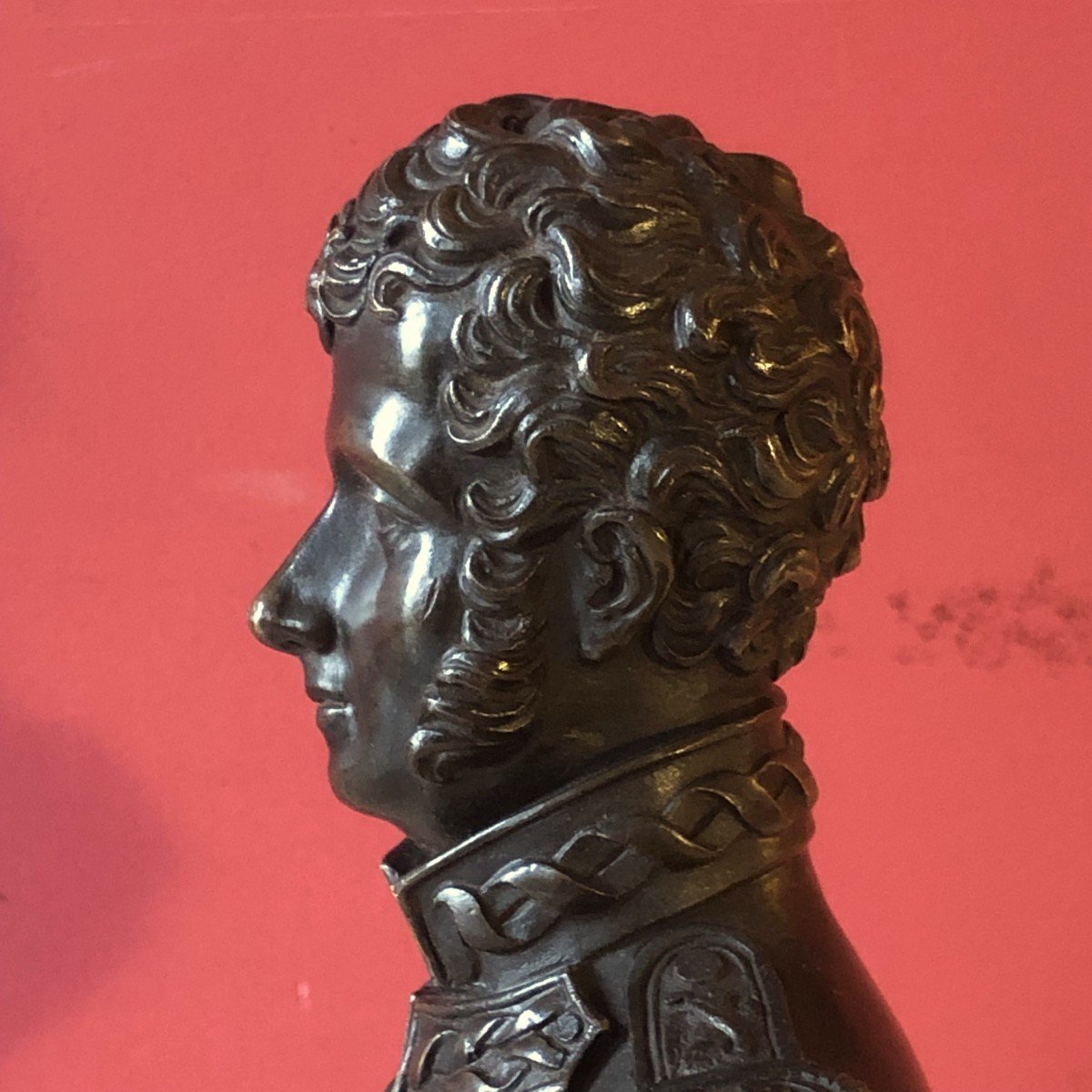 Bust Of A Young Officer, Charles X Period-photo-4