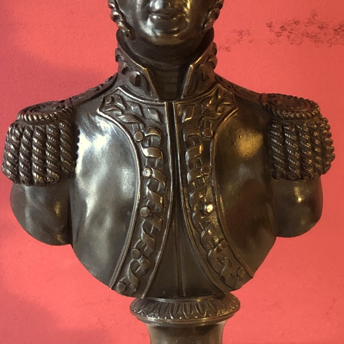 Bust Of A Young Officer, Charles X Period-photo-5