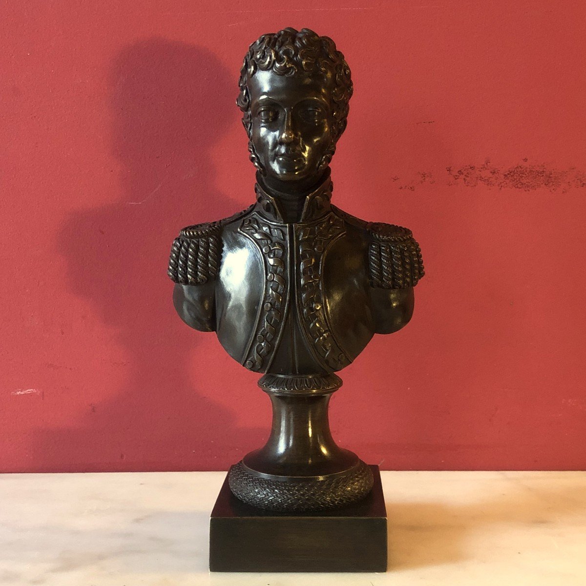 Bust Of A Young Officer, Charles X Period