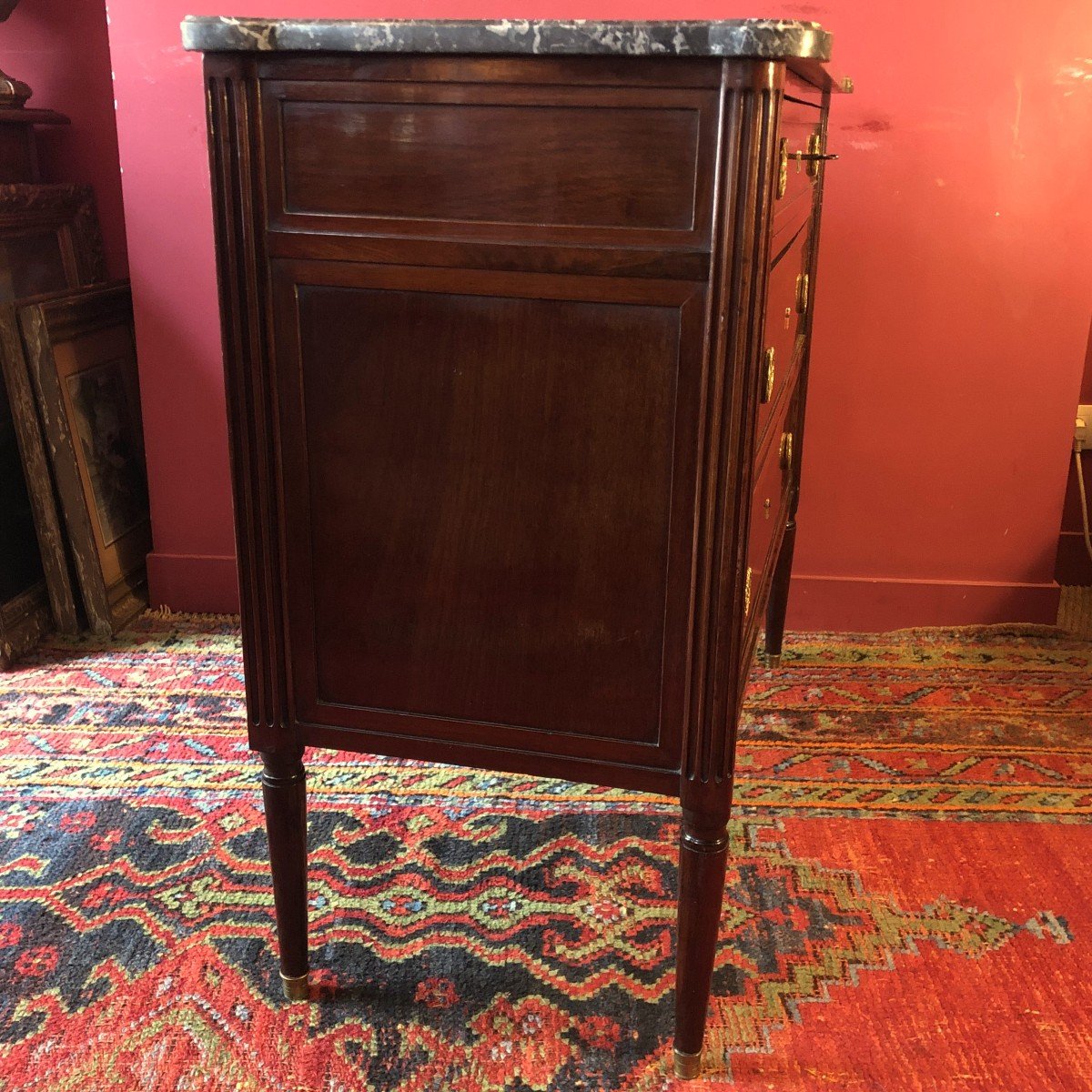 C. Mauter, Small Louis XVI Period Chest Of Drawers-photo-2