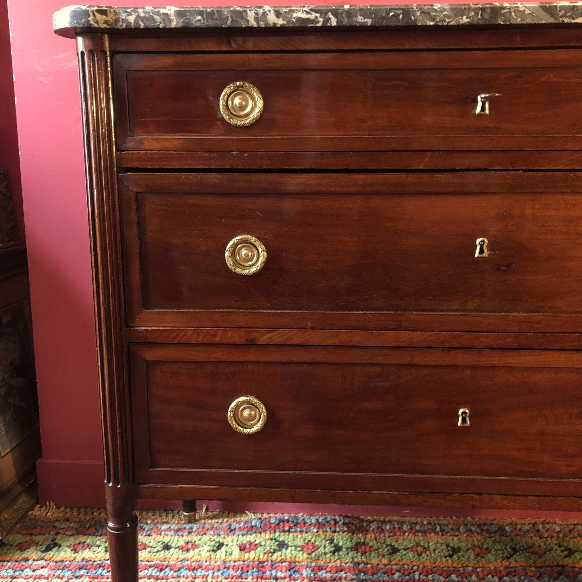 C. Mauter, Small Louis XVI Period Chest Of Drawers-photo-3