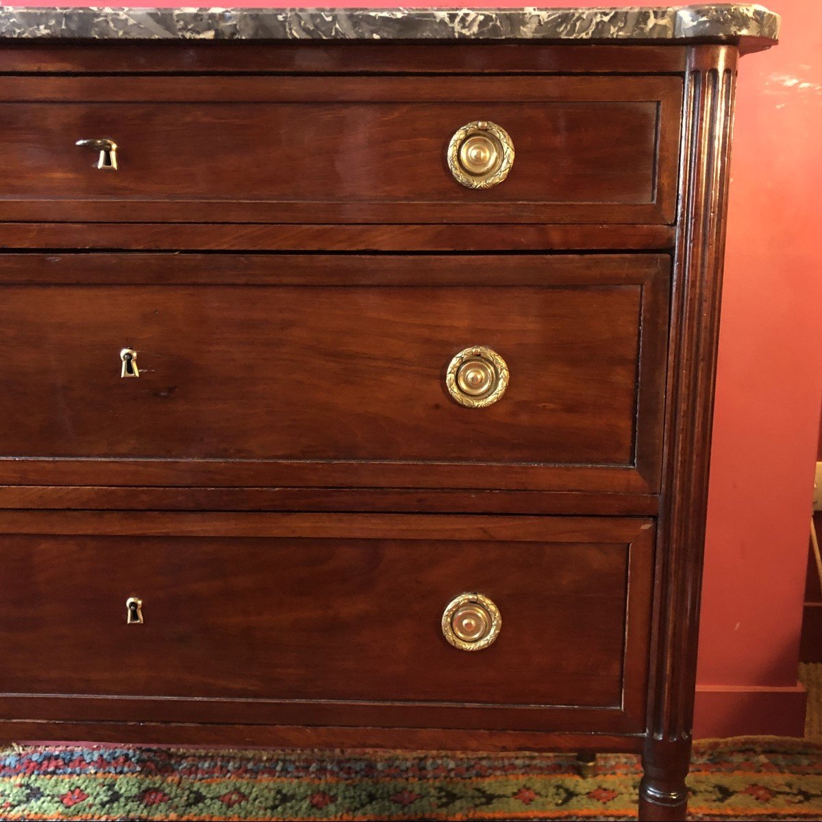 C. Mauter, Small Louis XVI Period Chest Of Drawers-photo-4