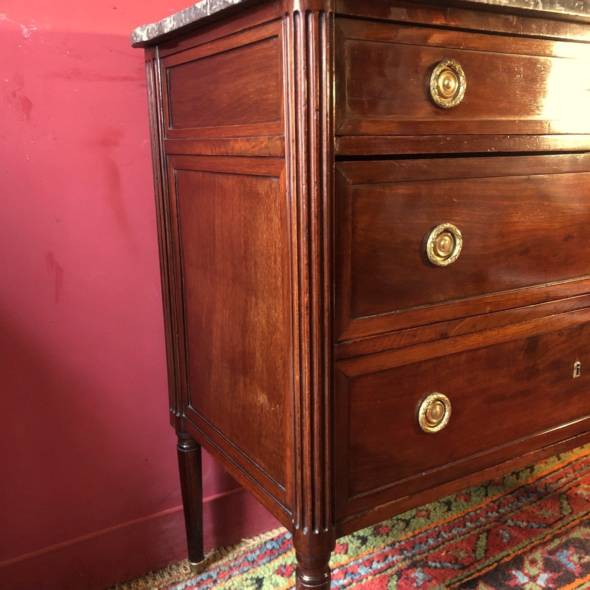 C. Mauter, Small Louis XVI Period Chest Of Drawers-photo-5