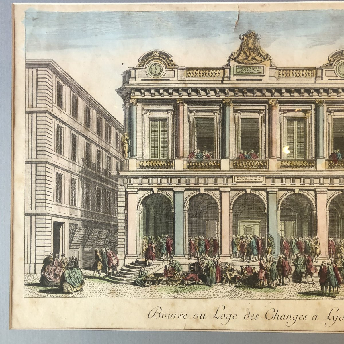 Two Optical Views, Lyon And Nancy, 18th Century-photo-4