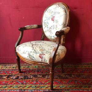 Fauteuil Médaillon, époque Louis XVI