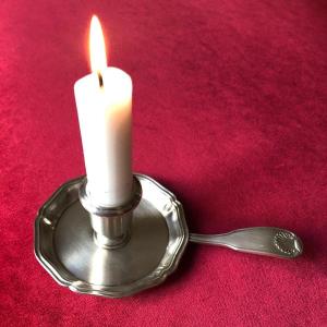 Christofle France: Hand Candle Holder