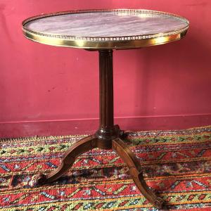 Mahogany Pedestal Table, Louis XVI Period