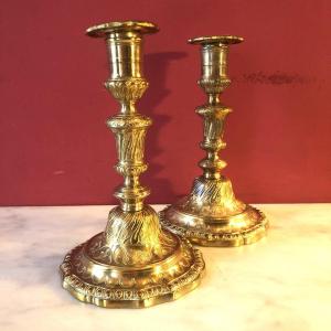 Pair Of Candlesticks, Régence Period