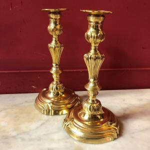 Pair Of Candlesticks, Louis XV Period