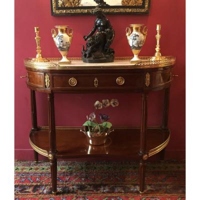 F.a. Yon, Mahogany Console, Louis XVI Period