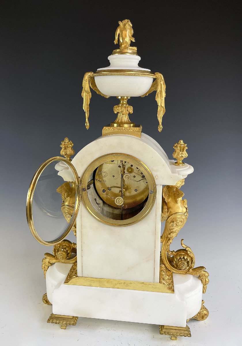 Clock With Cherubs Gilded Bronze Napoléon III-photo-4