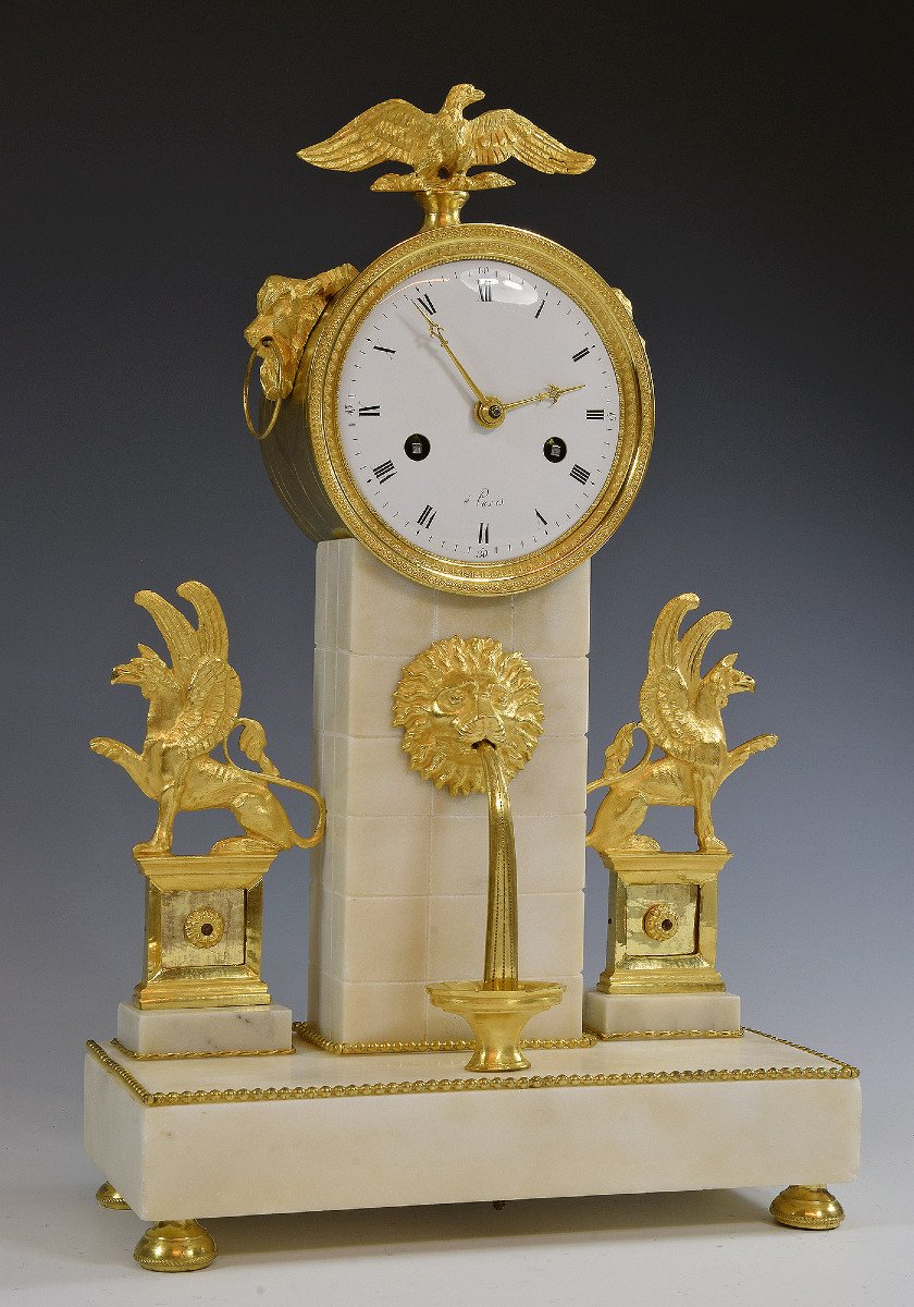 Empire Period "fountain" Clock-photo-3