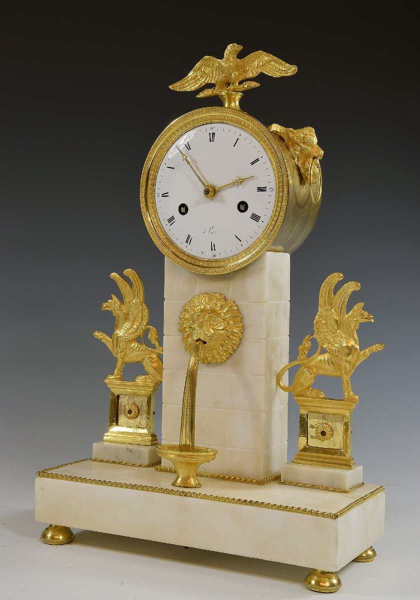 Empire Period "fountain" Clock-photo-4