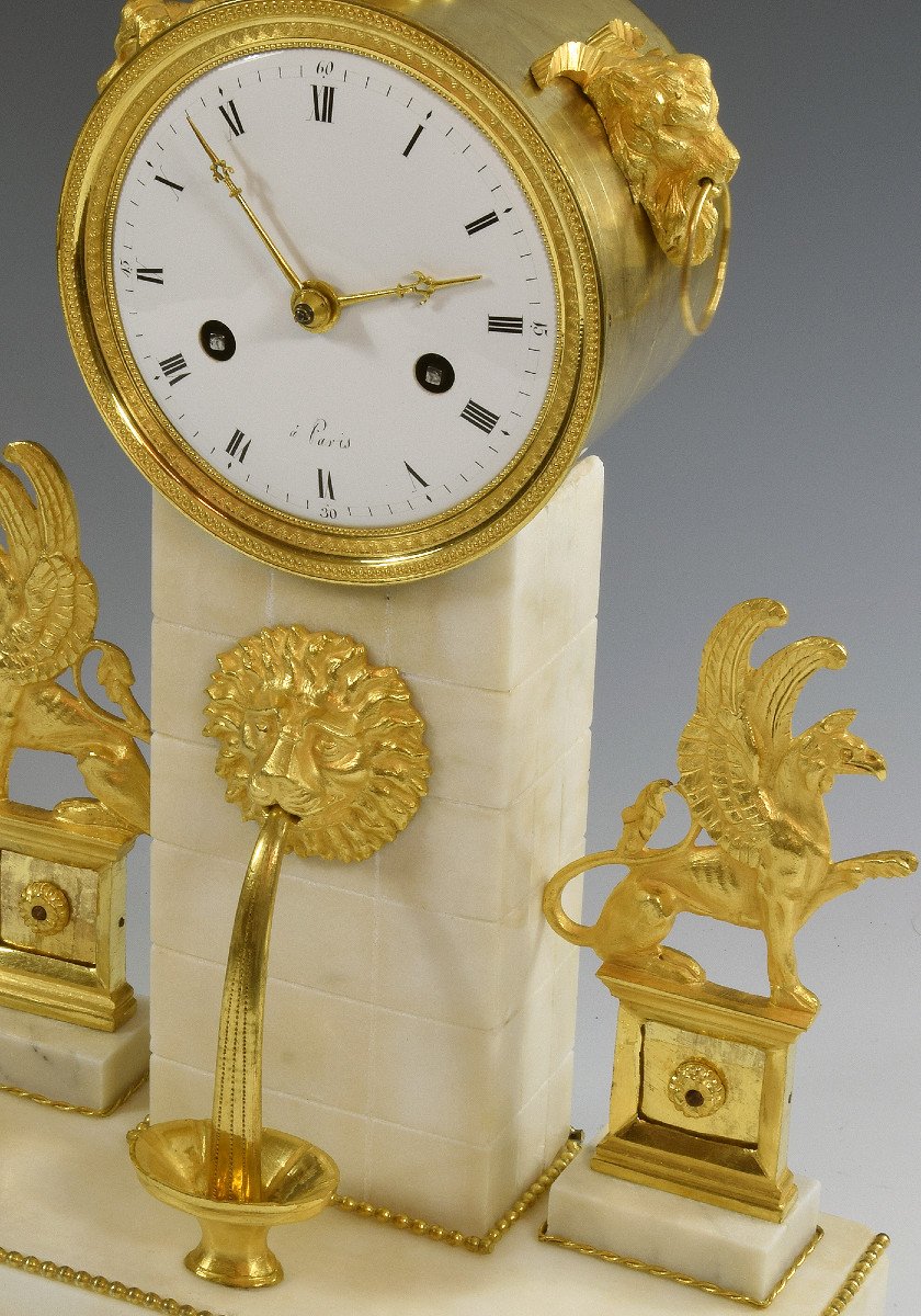 Empire Period "fountain" Clock-photo-1