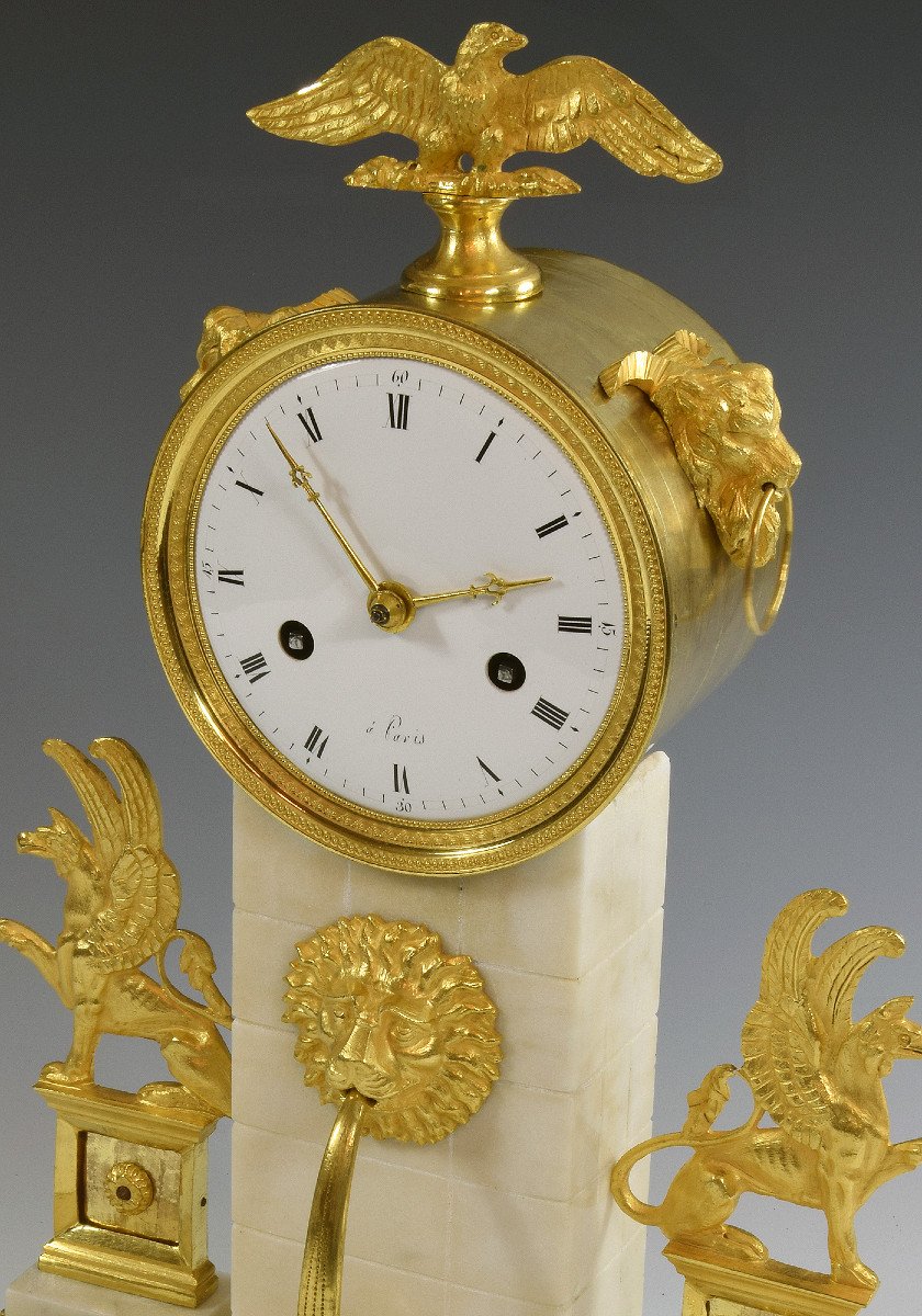 Empire Period "fountain" Clock-photo-4