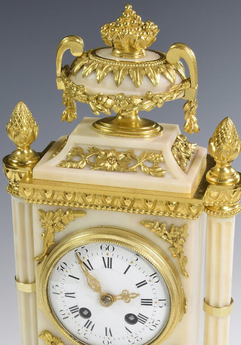 Clock In Marble And Gilded Bronze Watchmaker : Etienne Maxant-photo-3