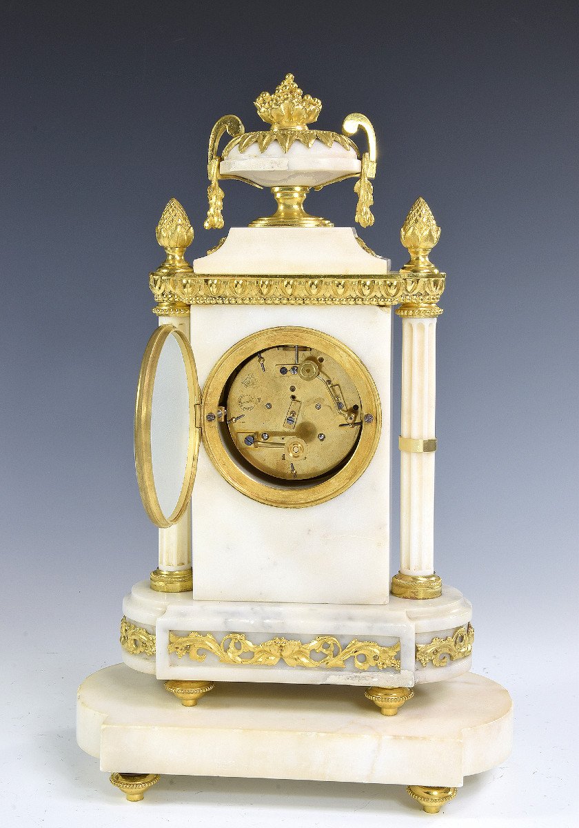 Clock In Marble And Gilded Bronze Watchmaker : Etienne Maxant-photo-4