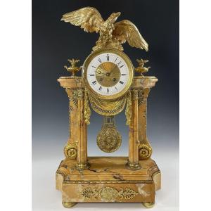 Pendule portique à l'aigle Napoléon III