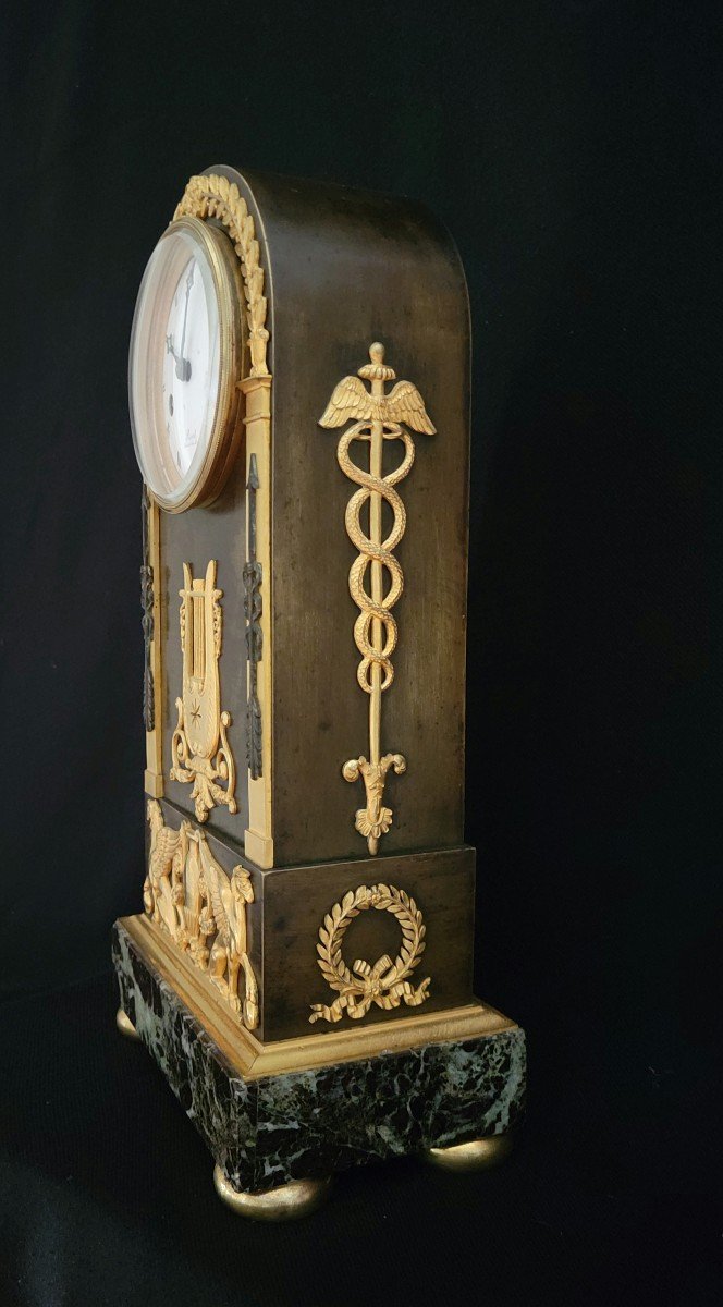 Borne Clock In Gilt Bronze And Patina Circa 1805-photo-2