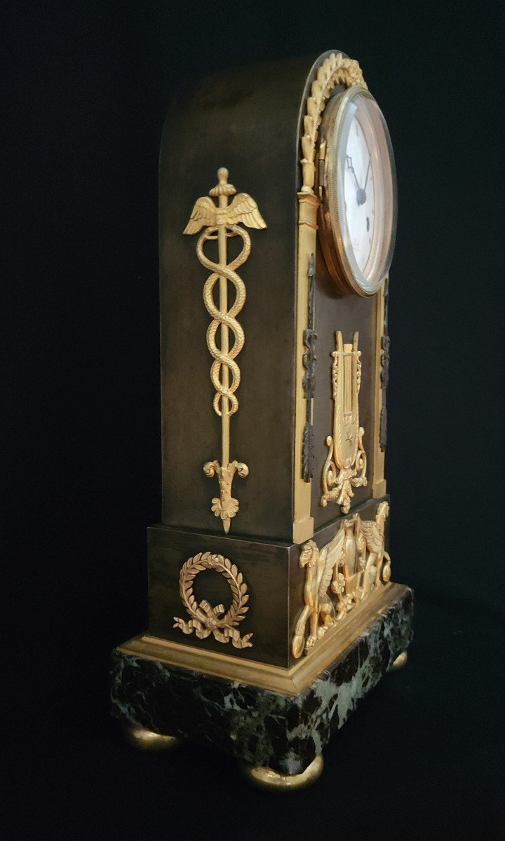 Borne Clock In Gilt Bronze And Patina Circa 1805-photo-4