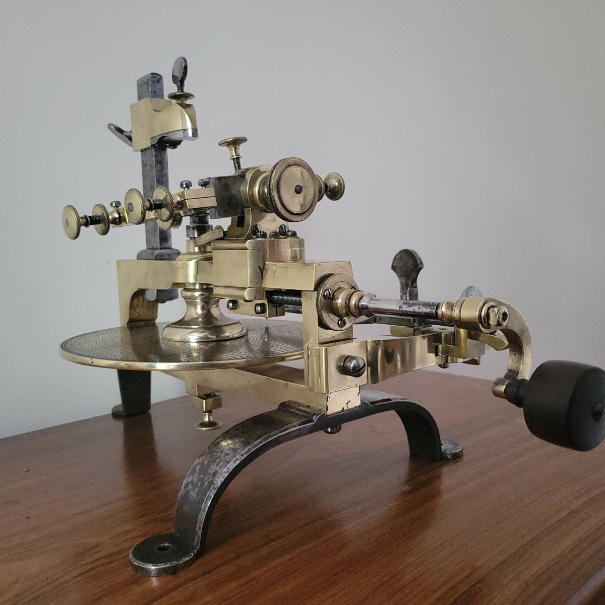 Large Watchmaker Gear Cutting Machine From 19th Century-photo-3