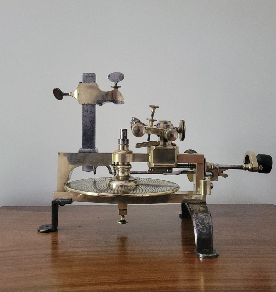 Large Watchmaker Gear Cutting Machine From 19th Century-photo-4