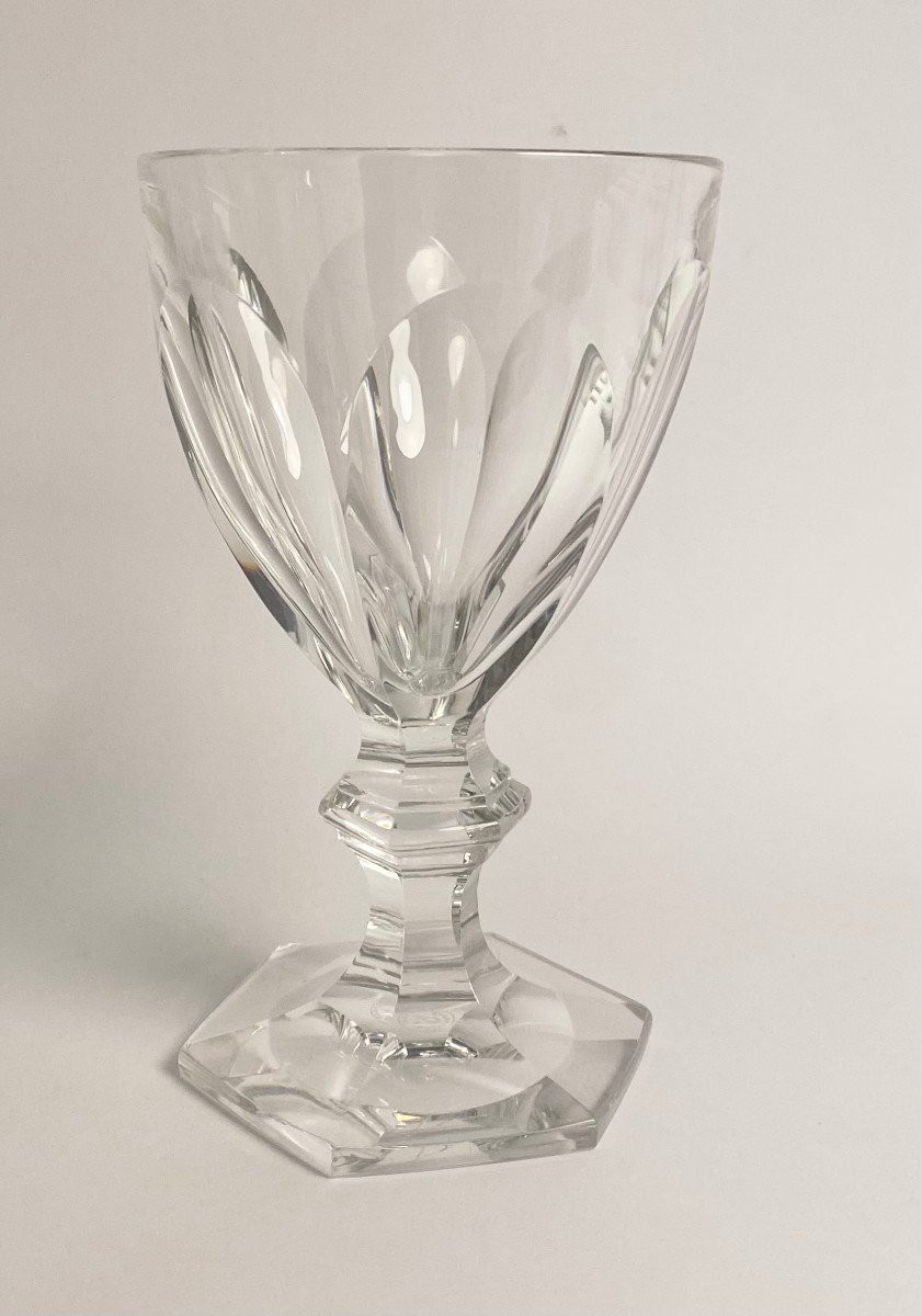 Baccarat : 72 Crystal Glasses From Baccarat , Harcourt Model -photo-2