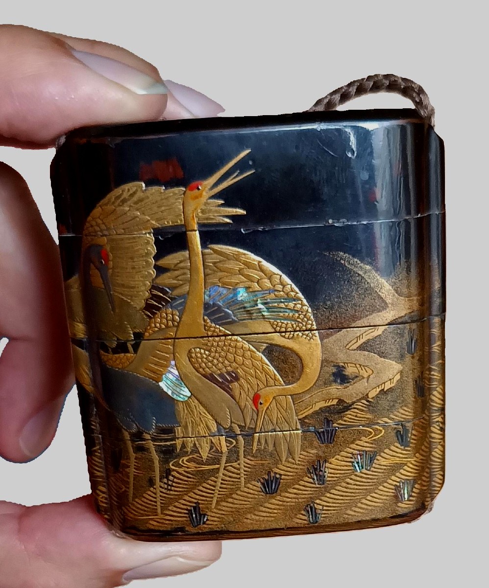 Inro trois cases - Japon XIXème siècle-photo-2