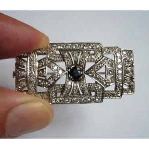 Platinum And Diamond Art Deco Brooch