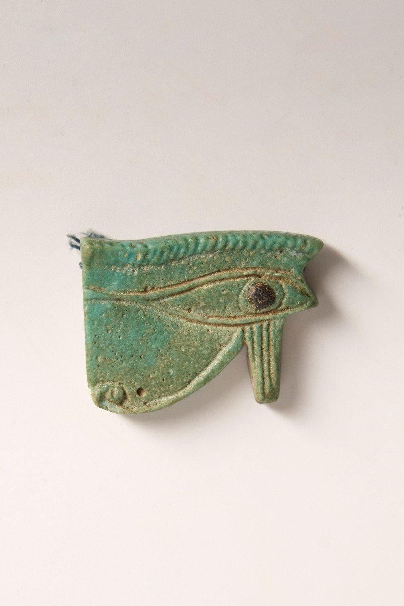 Faience Eye Of Horus Amulet - Egypt, Late Period