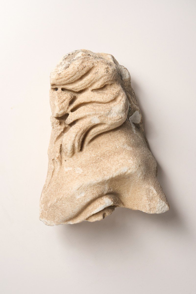 Large Fragment Of A Man's Face - 18th Century Or Older