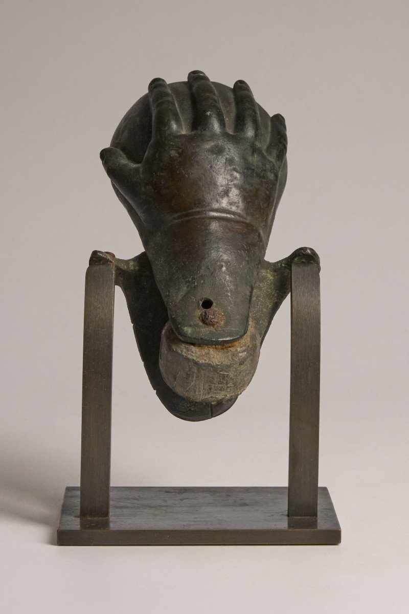 Billiard Table Receiver  - Bronze Hand - 19th Century