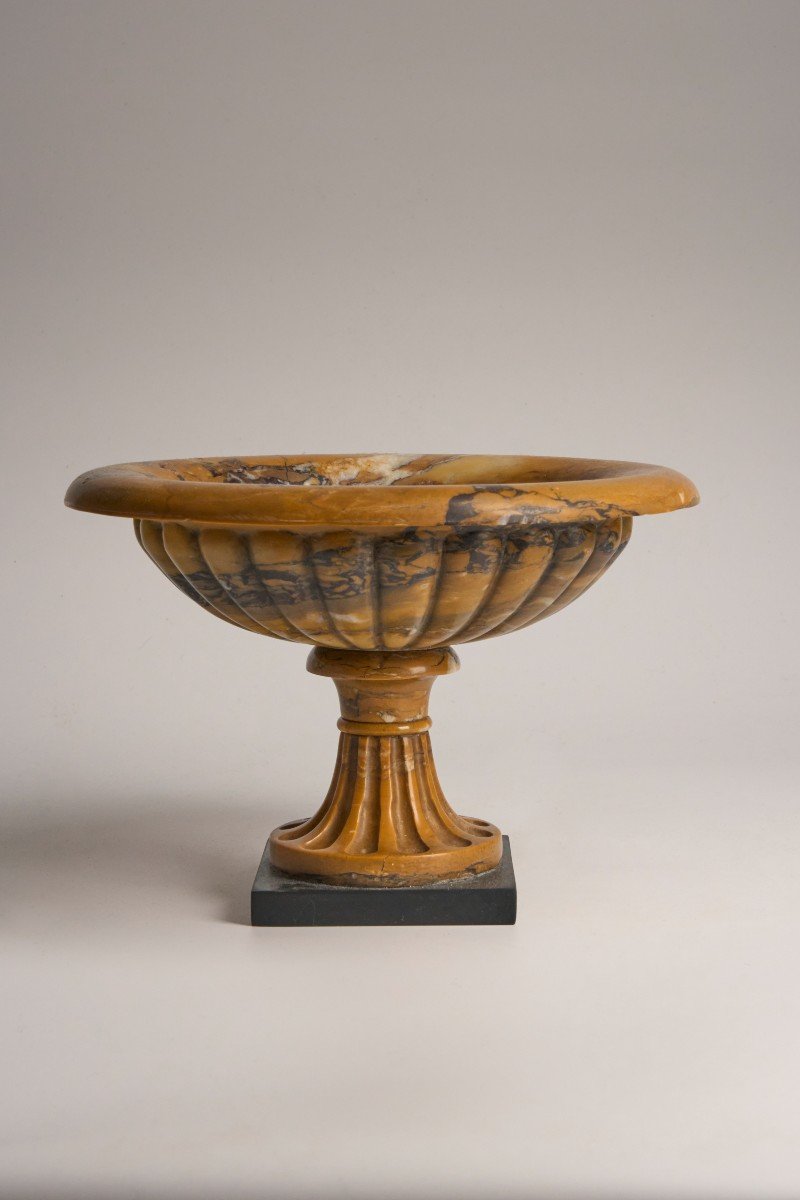 Yellow Marble Cup Tazze - 19th Century