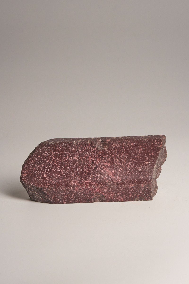 Architectural Fragment Of Porphyry - 19th Or Older-photo-2