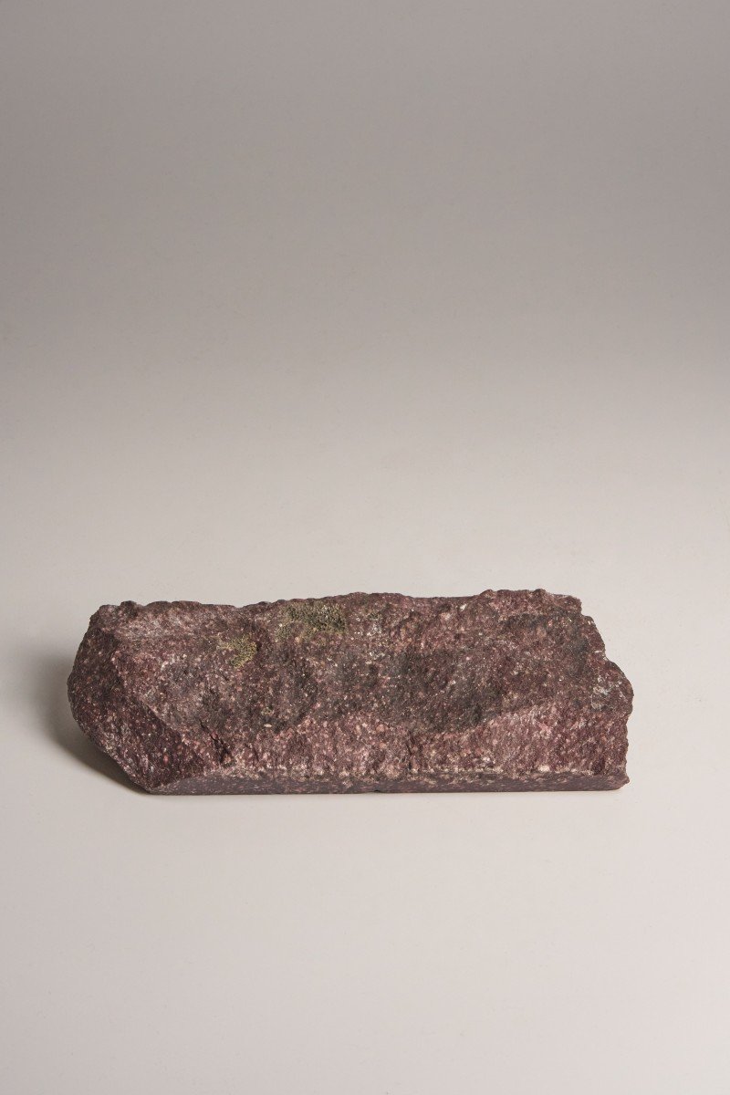 Architectural Fragment Of Porphyry - 19th Or Older-photo-3